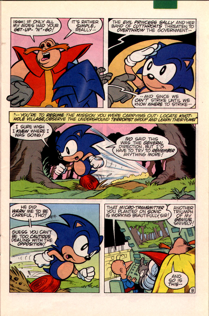 Sonic - Archie Adventure Series October 1995 Page 8